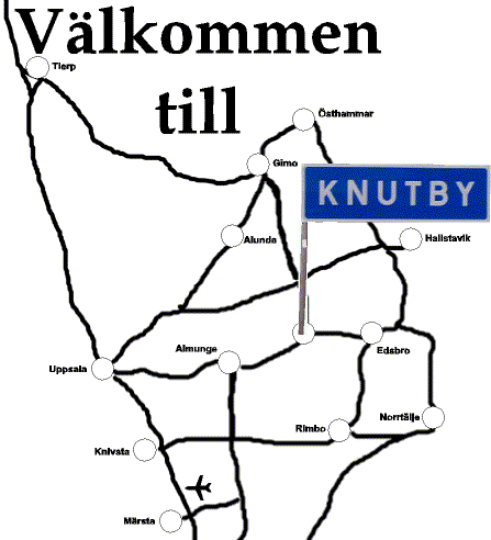 Knutbys plats p kartan